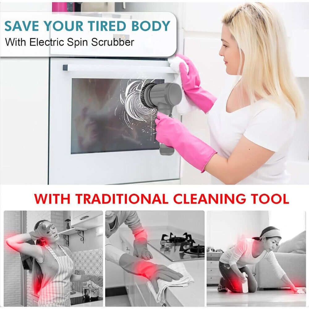 8 in 1 Rechargeable Cleaning Brush