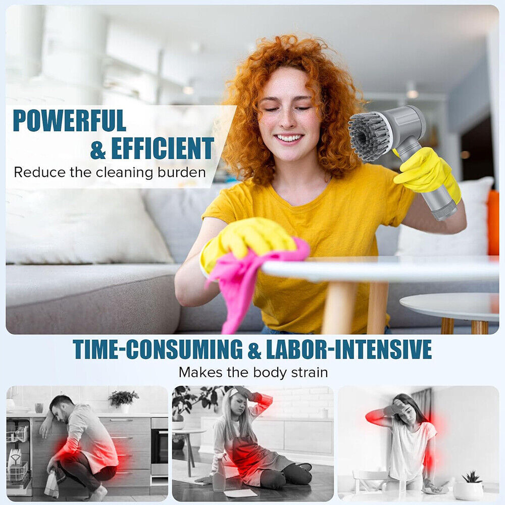 8 in 1 Rechargeable Cleaning Brush