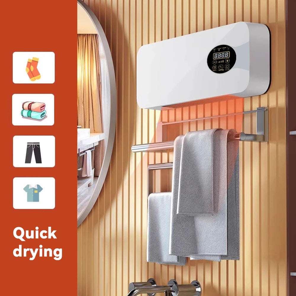 New Fan Heater Wall Mounted Electric Heater Heater Warm Air Cold Air Dual Mode with Remote Control Heater Air Conditioner