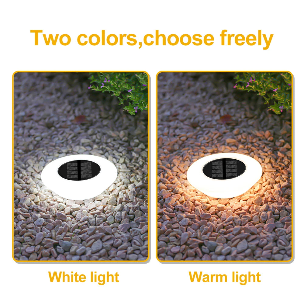 Solar Powered Outdoor Lawn Light 14LED Beads Waterproof Ground Plug Lamp for Garden Pathway Patio Camping Xmas Decor Lighting
