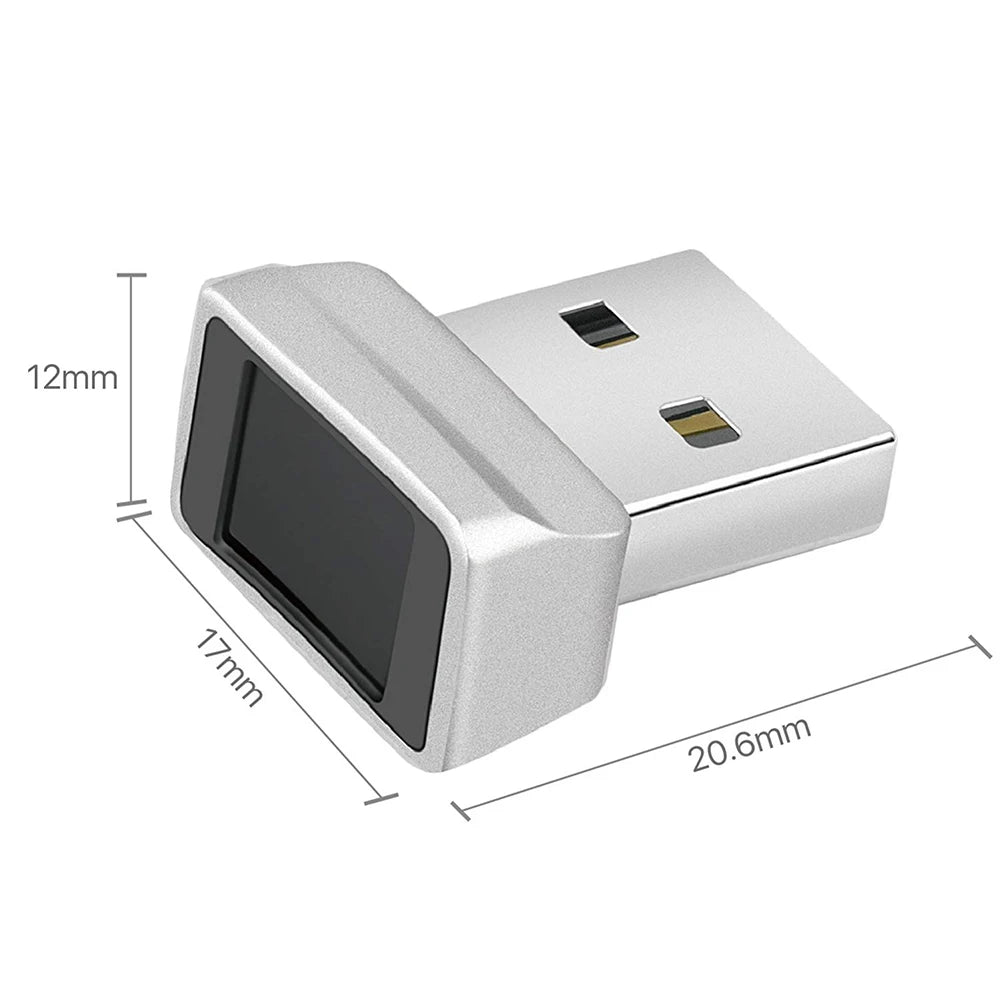 USB Fingerprint Reader for Windows 10 Hello PC Notebook Lock Biometric Scanner Laptop Password-Free Login/Sign-in Unlock Module