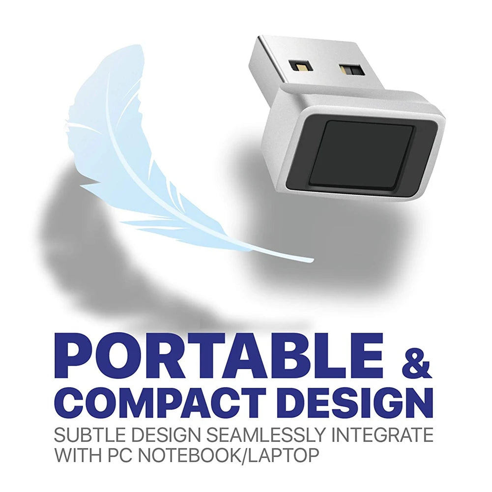 USB Fingerprint Reader for Windows 10 Hello PC Notebook Lock Biometric Scanner Laptop Password-Free Login/Sign-in Unlock Module