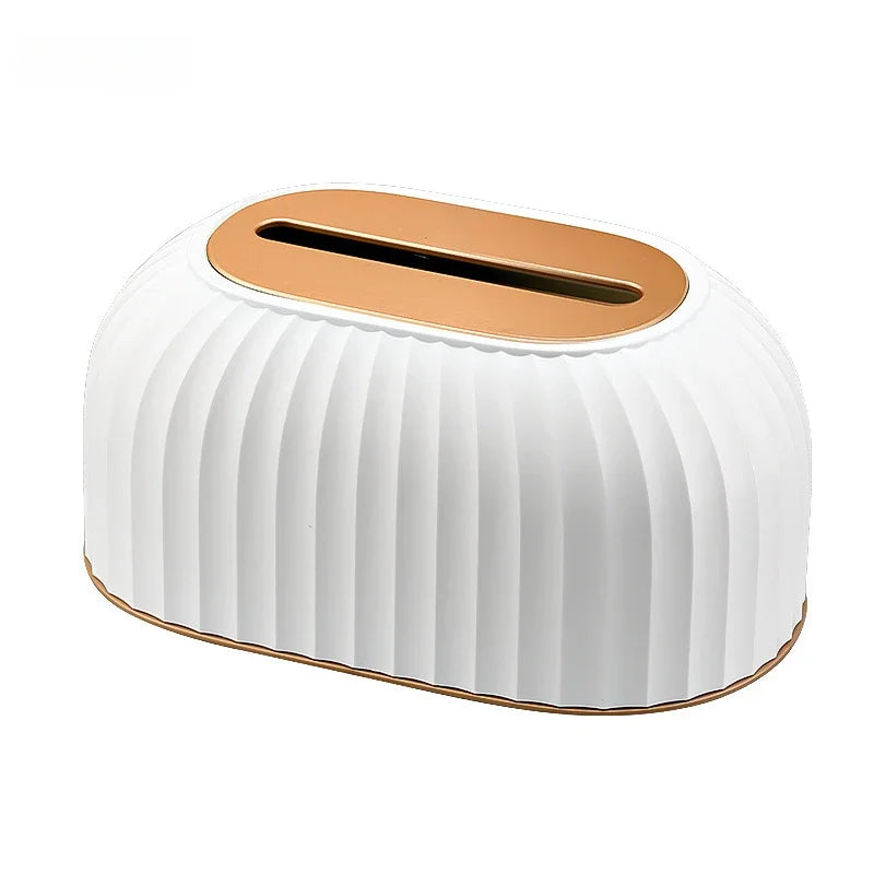 Fashion Luxury Water Corrugated Spring Lifting Tissue Box Multifunctional Desktop Wall Hanging Dual-purpose Paper Box Home Decor
