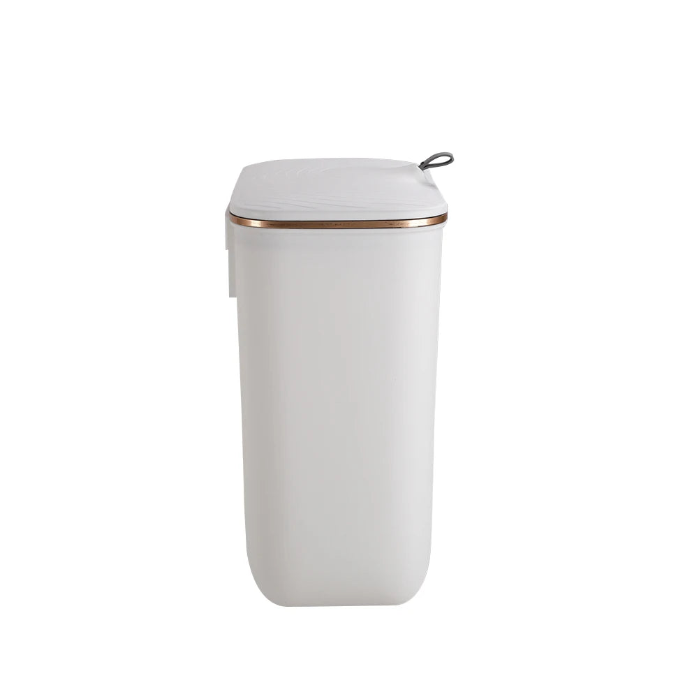 【Lifeideas】Kitchen Bathroom Hanging Waste Bin with Lid Wall Mounted Garbage Can for Cabinet Under Sink Waste Garbage Compost B