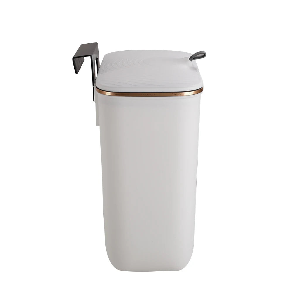 【Lifeideas】Kitchen Bathroom Hanging Waste Bin with Lid Wall Mounted Garbage Can for Cabinet Under Sink Waste Garbage Compost B
