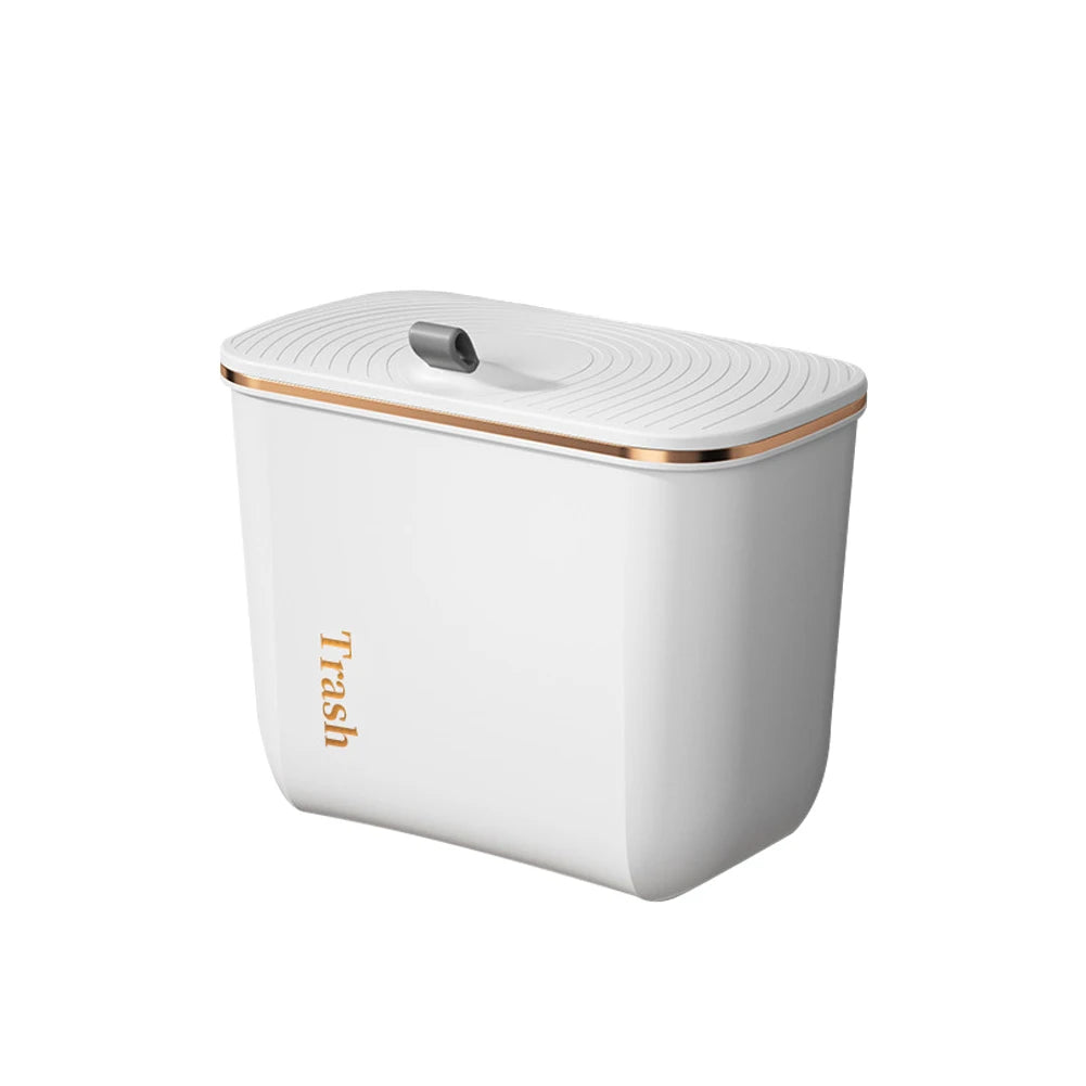 【Lifeideas】Kitchen Bathroom Hanging Waste Bin with Lid Wall Mounted Garbage Can for Cabinet Under Sink Waste Garbage Compost B