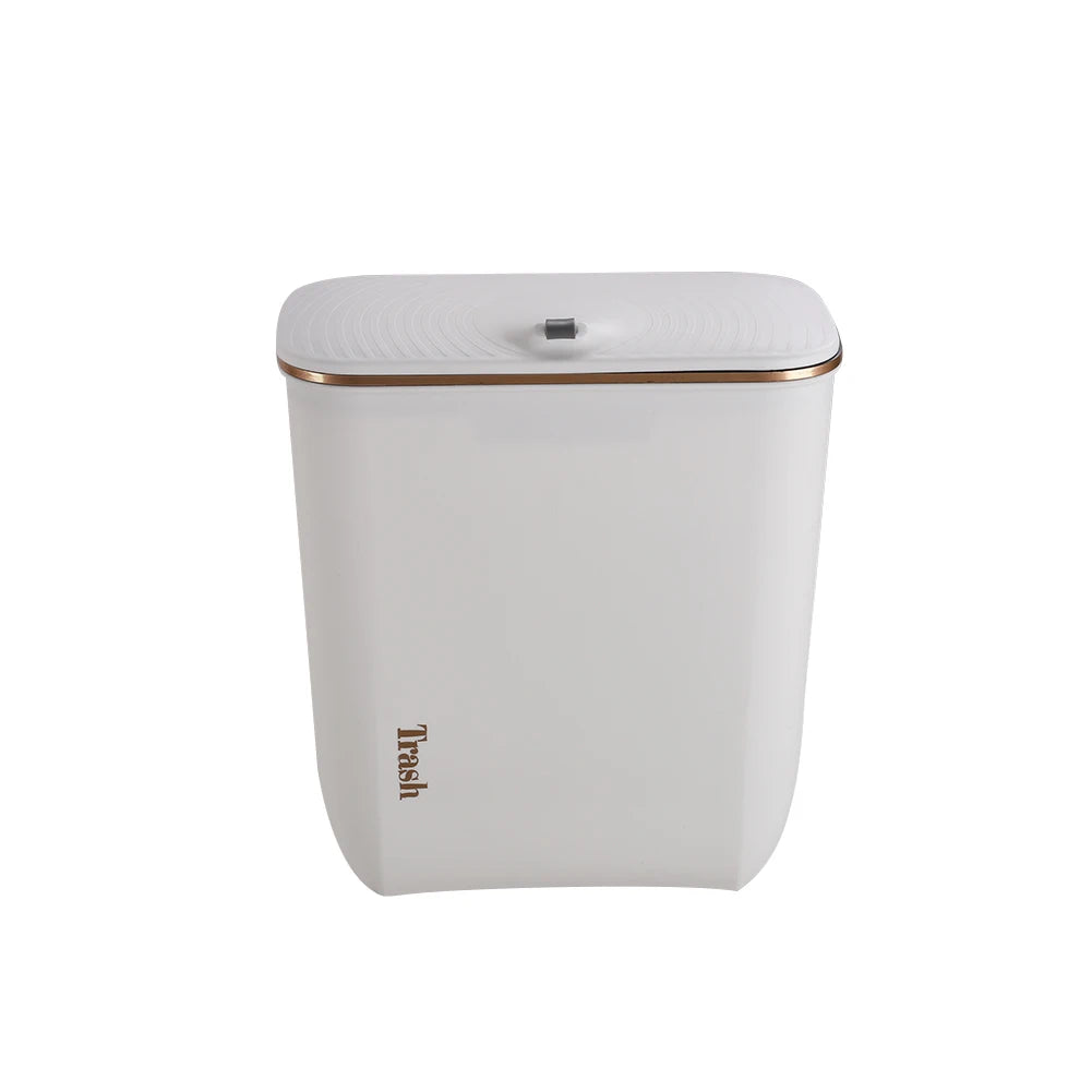 【Lifeideas】Kitchen Bathroom Hanging Waste Bin with Lid Wall Mounted Garbage Can for Cabinet Under Sink Waste Garbage Compost B