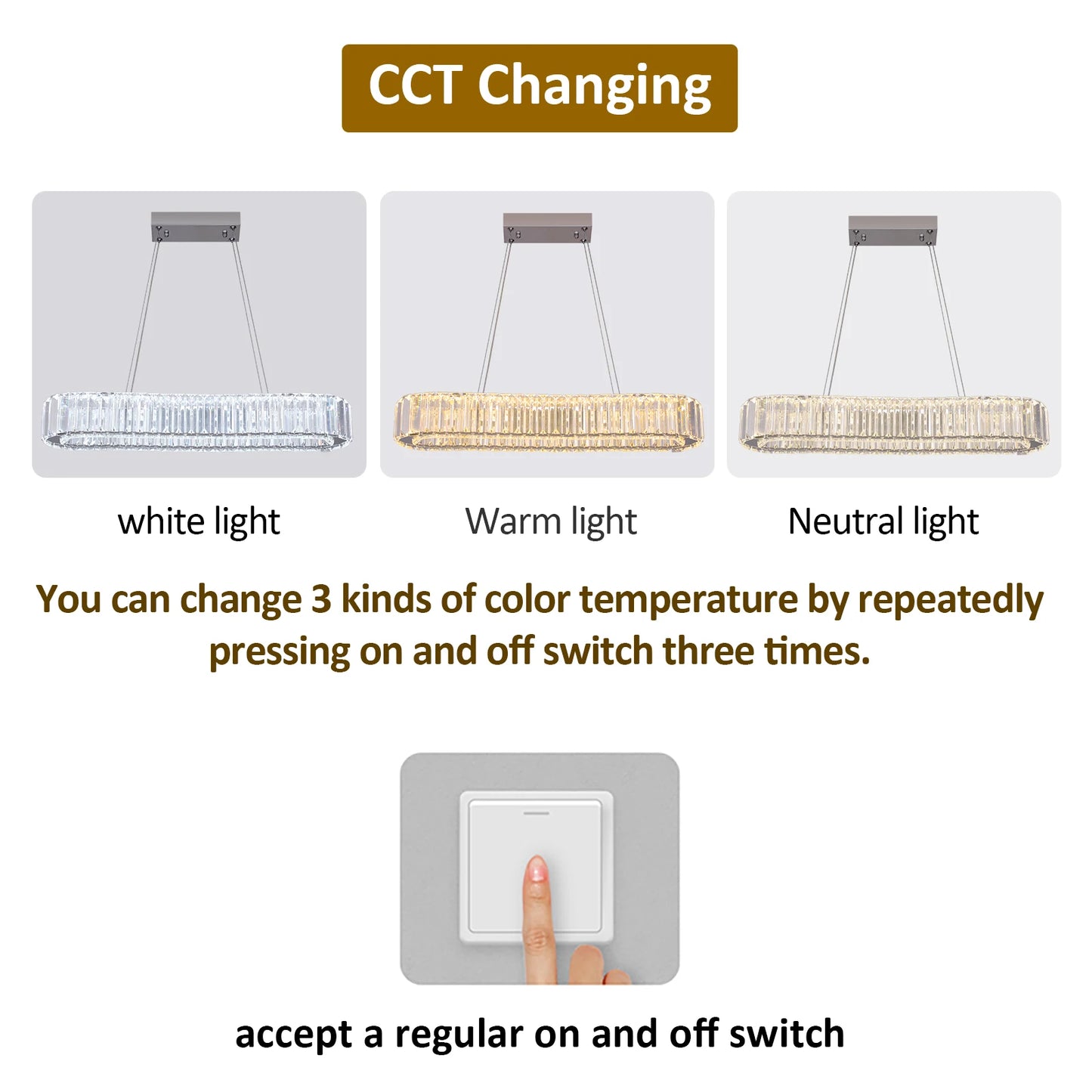 VETRULUS Modern Pendant Light Luxury Crystal Oval Design Led Chandelier Ceiling Lamp Hanging Fixture Living Bedroom Hotel Remote