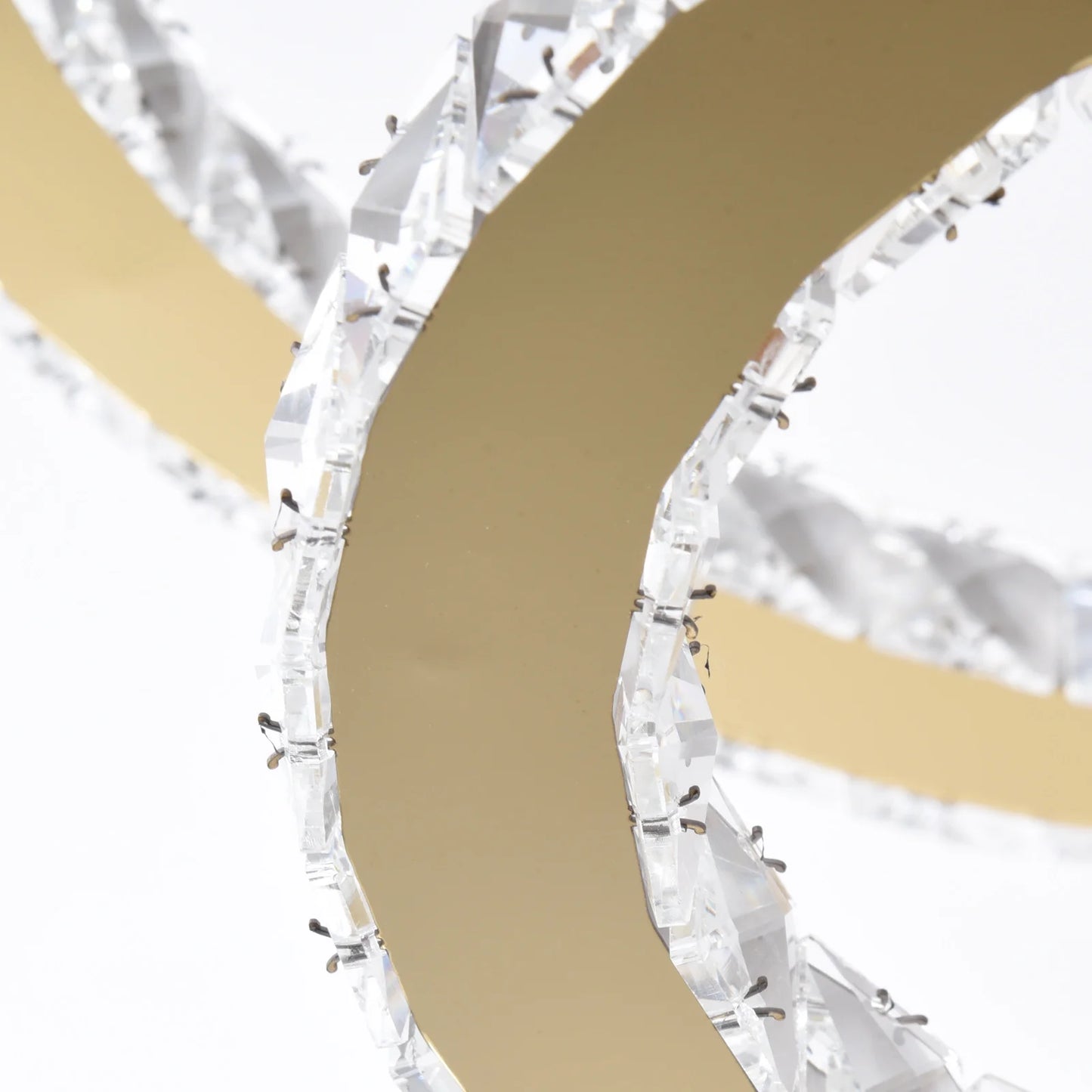 Luxury Rings Pendant Light LED Crystal Ceiling Lamp Modern Home Decor Lustre Living Dining Room Chandelier Indoor Lumin Fixture
