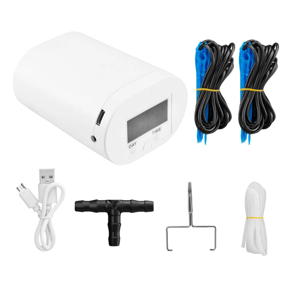 Automatic Watering Pump Controller 2/8/16 Heads Pump Self-Watering Kit Indoor Plant Watering Device Garden Self-Watering Tool