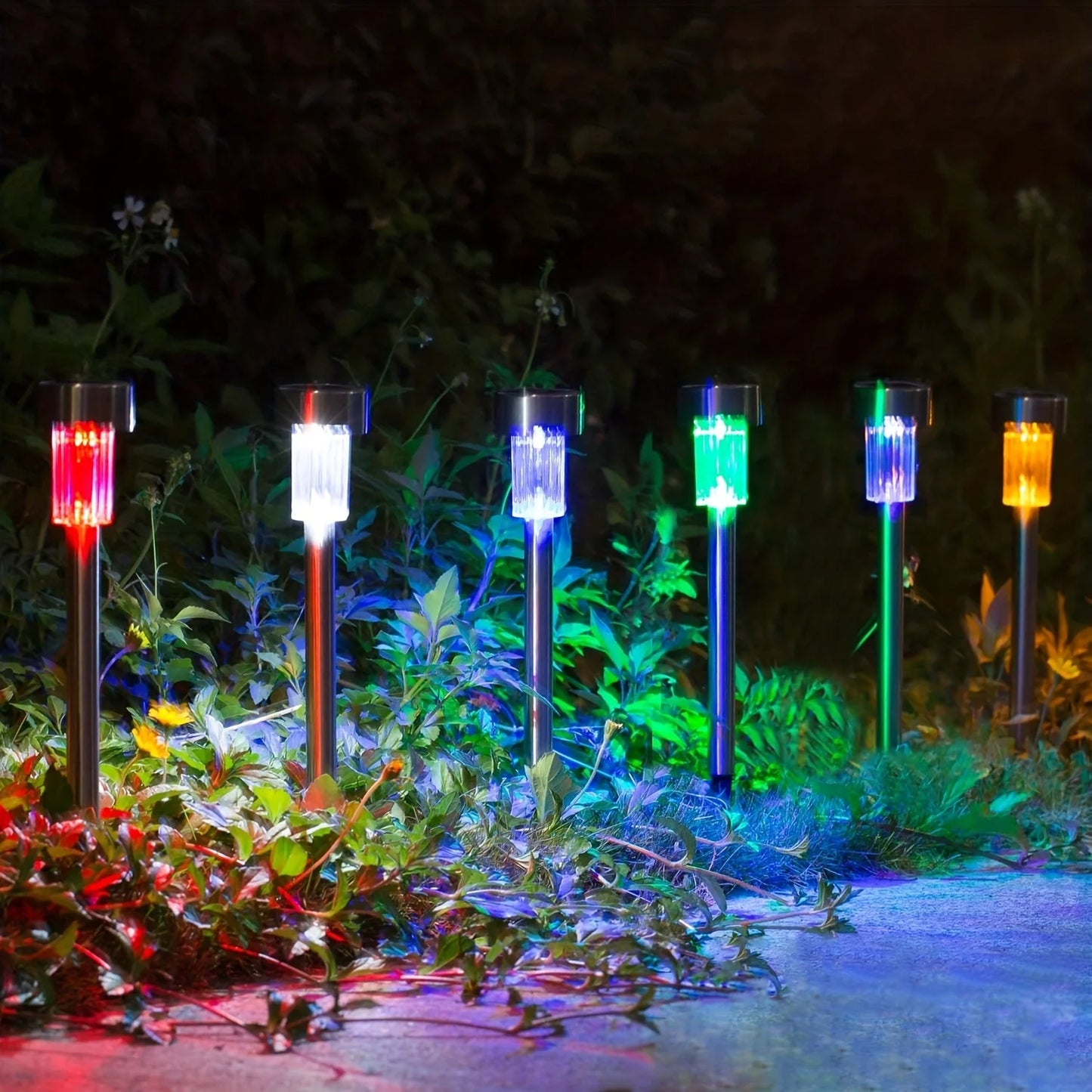 10pcs solar LED lights,solar outdoor LED stick lights,landscape lights,for courtyards,lawns,paths,driveways,garden decoration