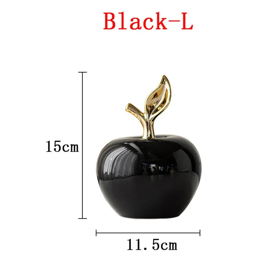 Classic European Style Ceramic Cute Funny Christmas Fruit Ornament Home Room Figurines Arts Crafts Desk Decor Statues Sculpture
