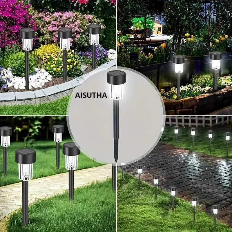 10pcs solar LED lights,solar outdoor LED stick lights,landscape lights,for courtyards,lawns,paths,driveways,garden decoration