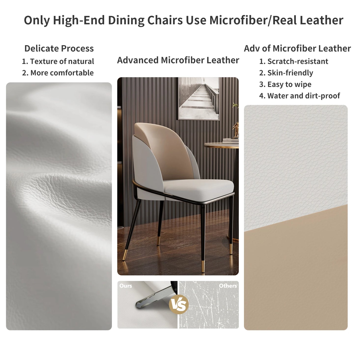 Luxurious Dining Chairs 2 Pcs Set