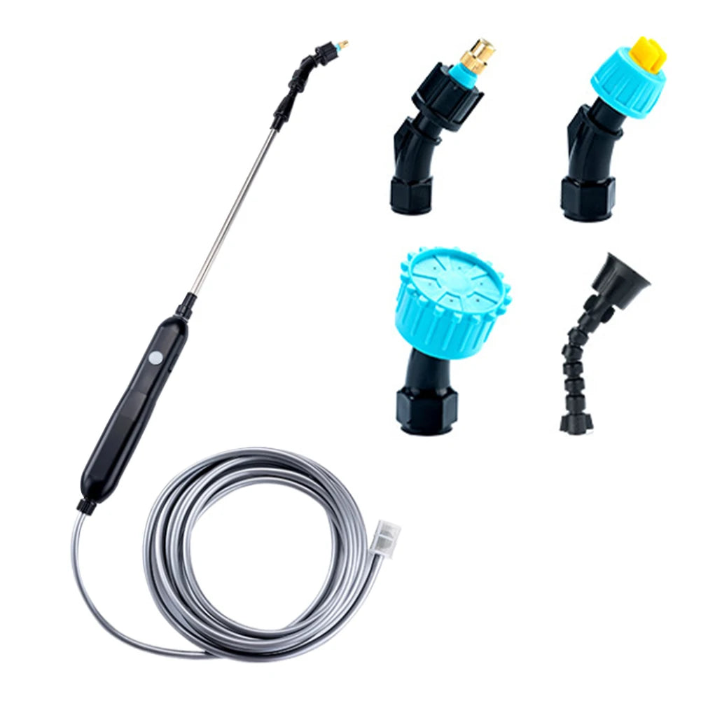 USB Rechargeable Electric Garden Sprayer Electric Sprayer with 2/4 Mist Nozzles Powerful Electric Sprayer for Gardening Cleaning