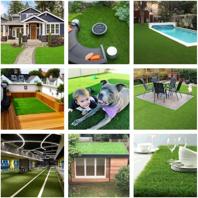 100x50cm Custom Size Artificial Turf Synthetic Grass Lawn Green Fake Grass Rug Indoor Outdoor Pet-friendly Dog Grass Christmas