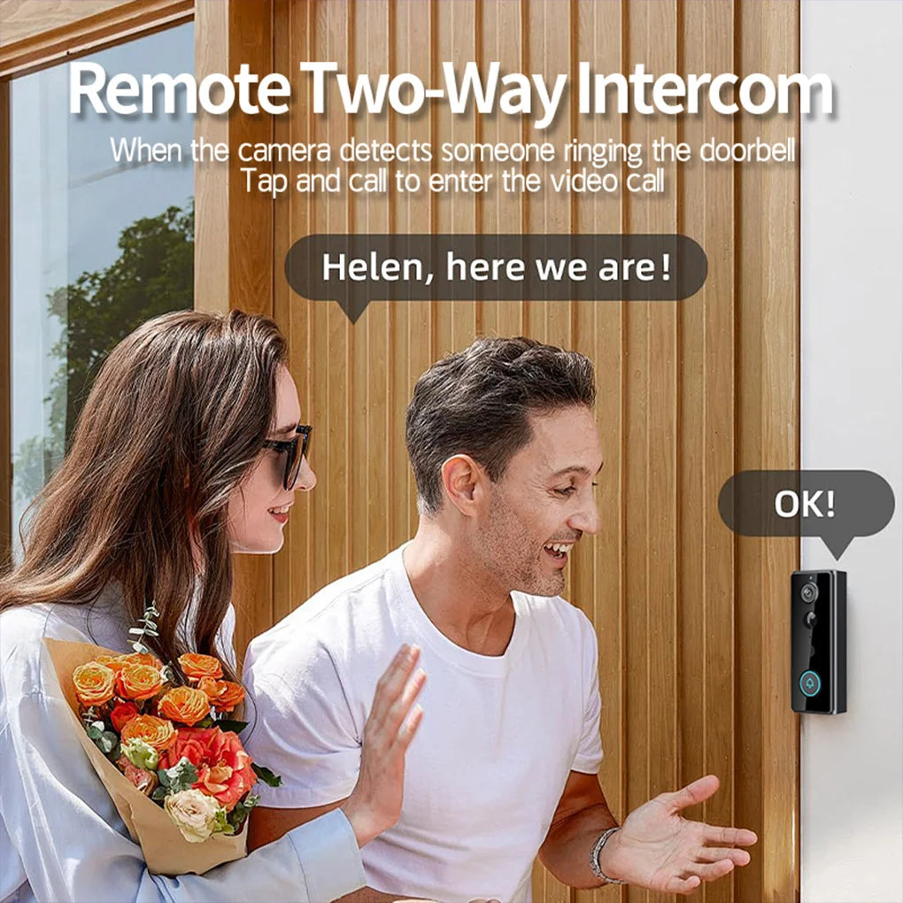 IP65 Wireless WIFI Smart Doorbell Video Intercom with Camera for Home Security PIR Motion Detection Night Vision Tuya Door Bell