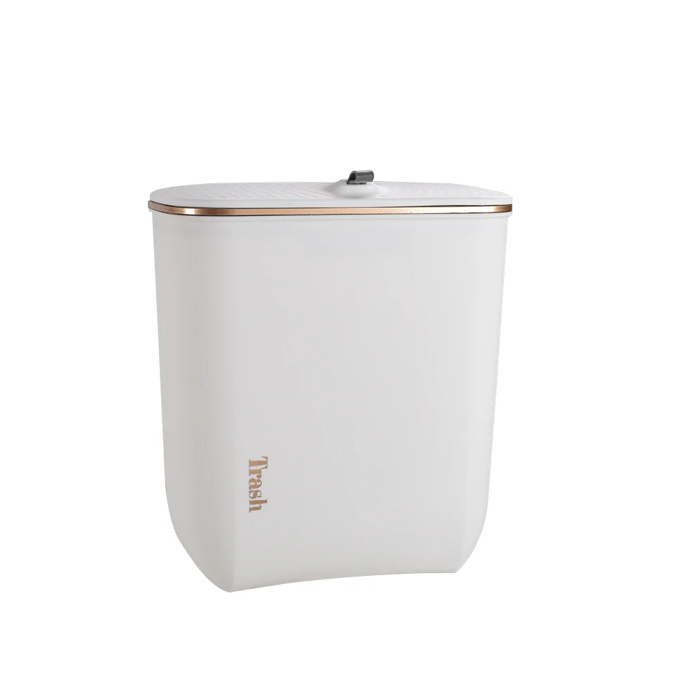 【Lifeideas】Kitchen Bathroom Hanging Waste Bin with Lid Wall Mounted Garbage Can for Cabinet Under Sink Waste Garbage Compost B