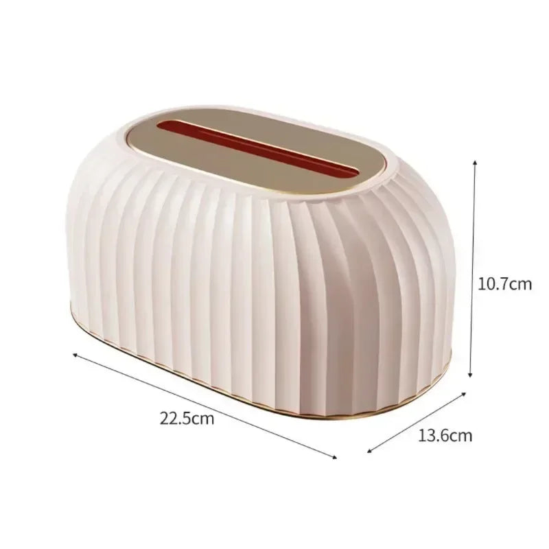 Fashion Luxury Water Corrugated Spring Lifting Tissue Box Multifunctional Desktop Wall Hanging Dual-purpose Paper Box Home Decor