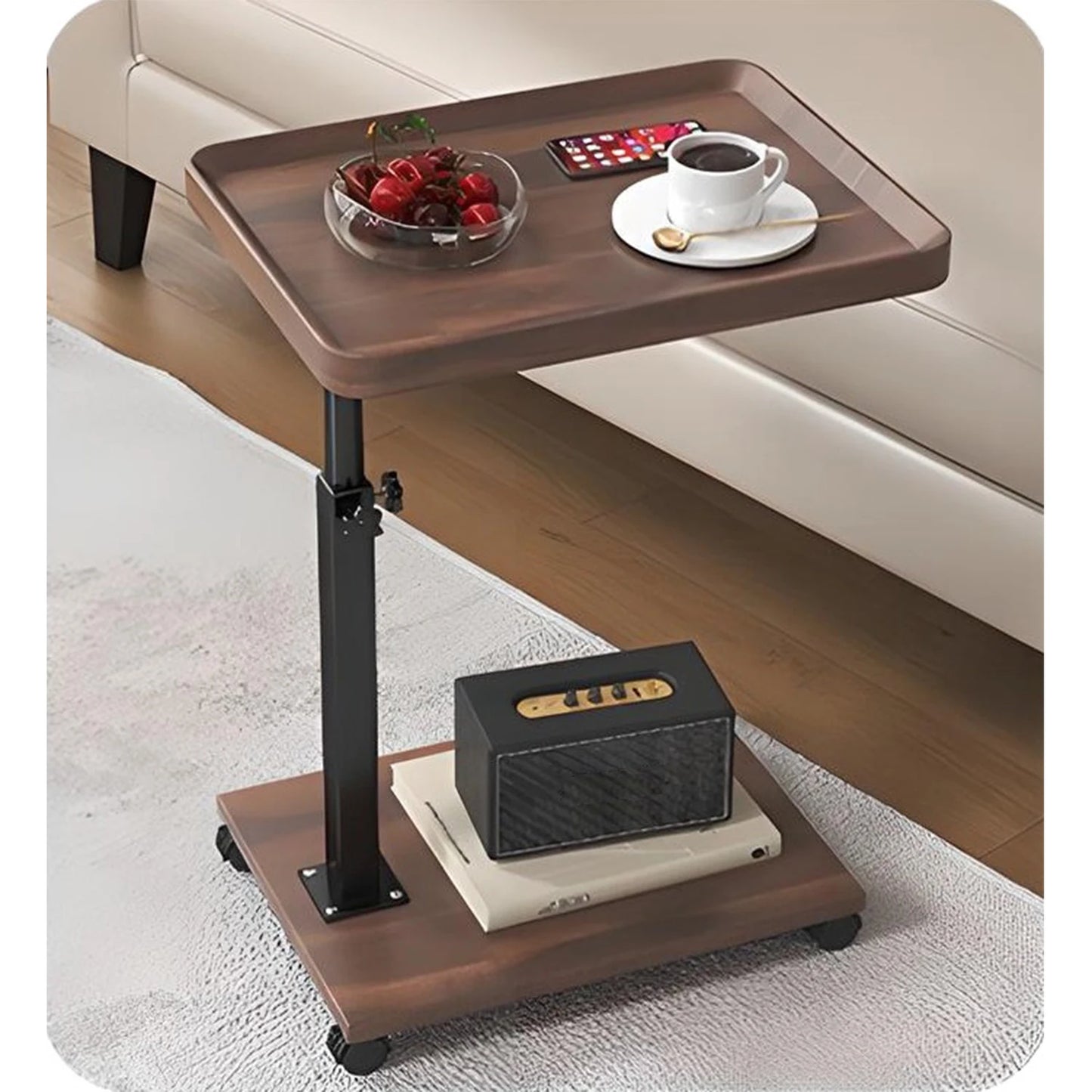 Luxury Adjustable C-Shape Side Table
