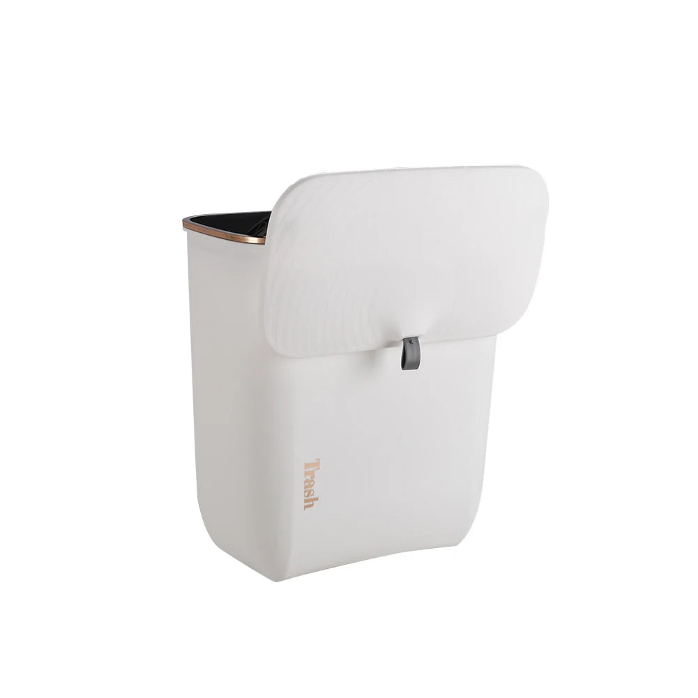 【Lifeideas】Kitchen Bathroom Hanging Waste Bin with Lid Wall Mounted Garbage Can for Cabinet Under Sink Waste Garbage Compost B