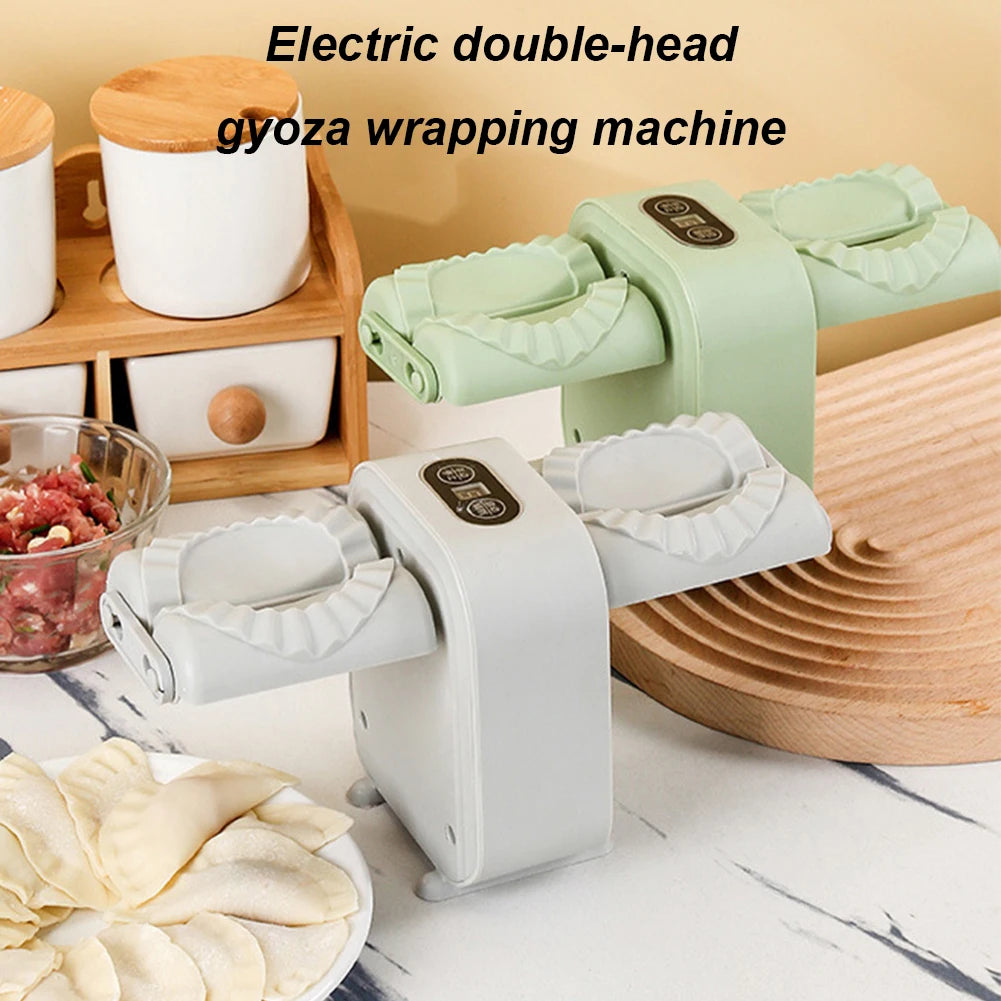 Dumpling Press Automatic Mould Dumpling Maker Wrap Two At A Time Simple Fast Operation for Pressing Dumpling Skin Wrapper Mould