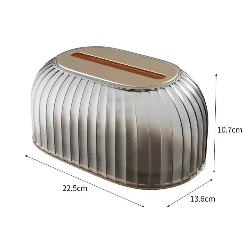 Fashion Luxury Water Corrugated Spring Lifting Tissue Box Multifunctional Desktop Wall Hanging Dual-purpose Paper Box Home Decor