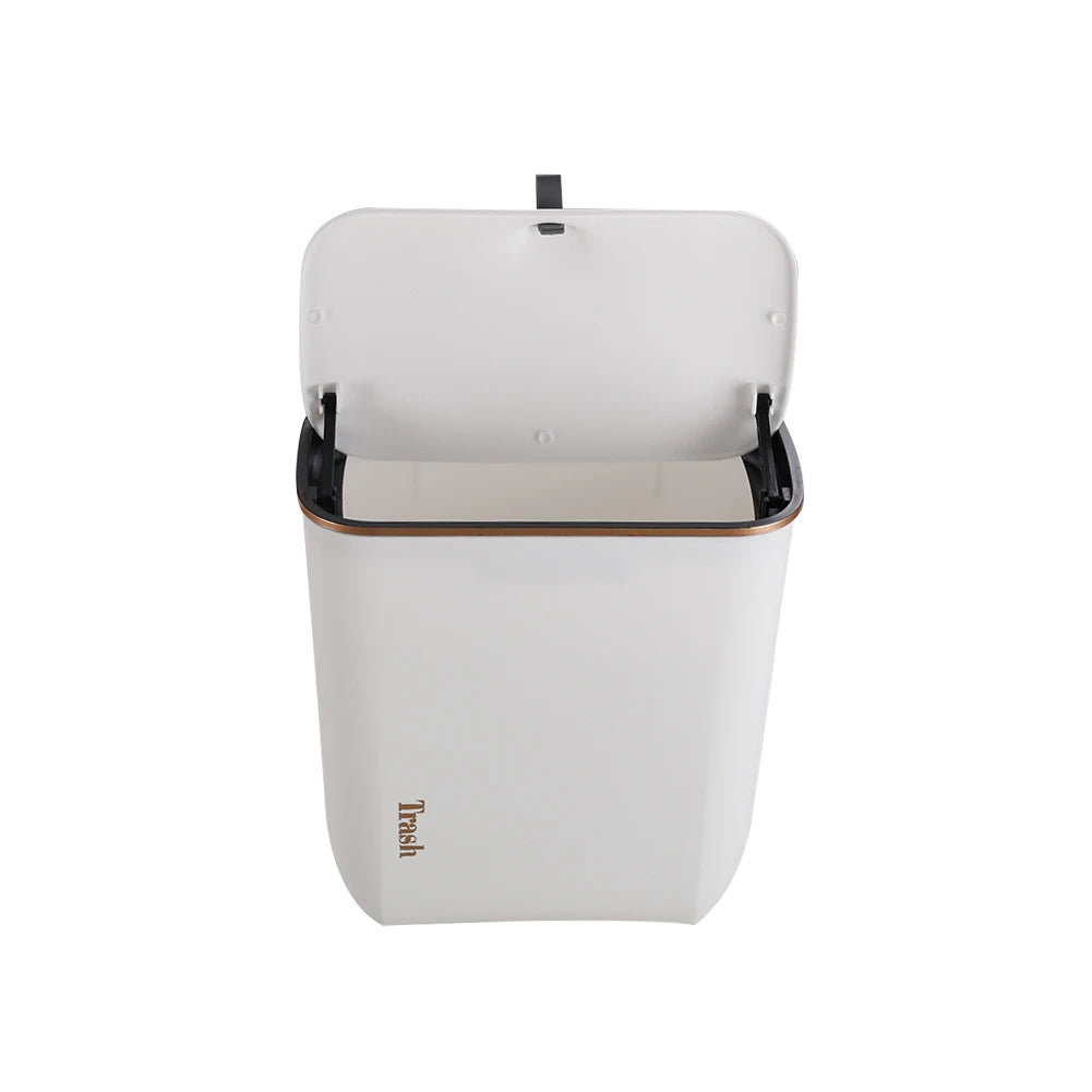 【Lifeideas】Kitchen Bathroom Hanging Waste Bin with Lid Wall Mounted Garbage Can for Cabinet Under Sink Waste Garbage Compost B