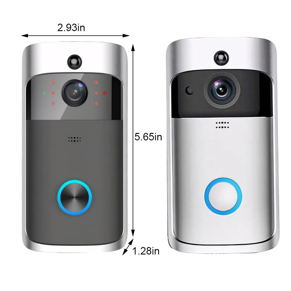 WIFI Video Doorbell HD Smart Home Wireless WIFI Doorbell Camera Security Video Intercom IR Night Vision AC Battery Operated Hous