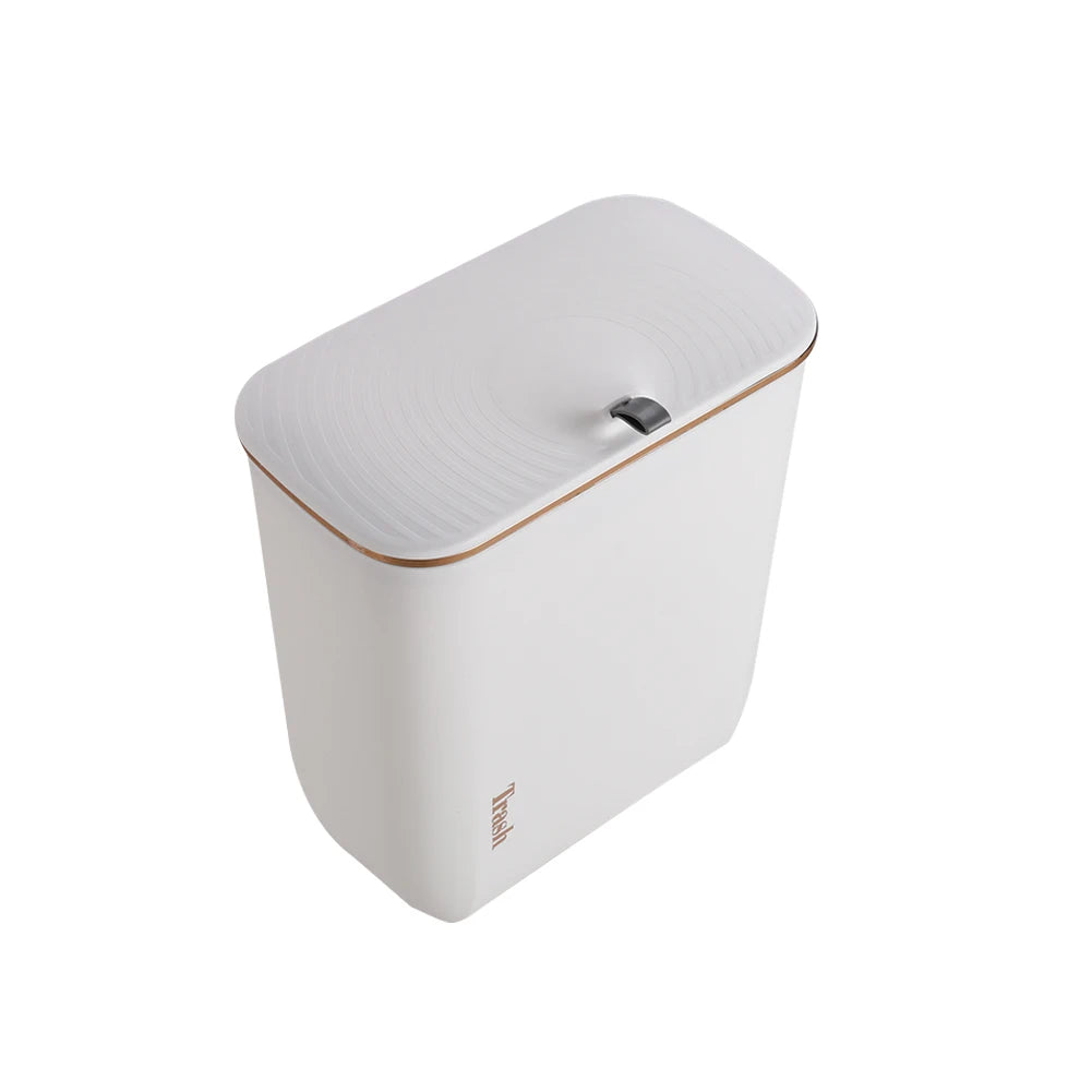【Lifeideas】Kitchen Bathroom Hanging Waste Bin with Lid Wall Mounted Garbage Can for Cabinet Under Sink Waste Garbage Compost B