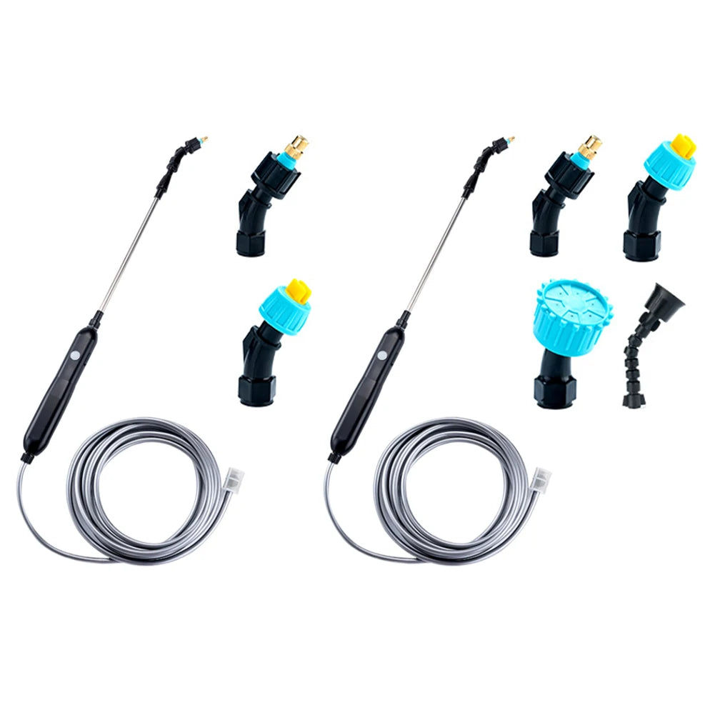 USB Rechargeable Electric Garden Sprayer Electric Sprayer with 2/4 Mist Nozzles Powerful Electric Sprayer for Gardening Cleaning