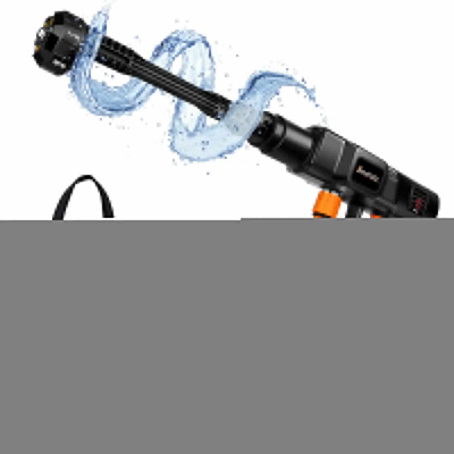 21V Cordless Power Washer Gun, Portable Pressure Cleaner with 2 Batteries & 5M Hose, 25CM Jet Wash for Car, Bike, Yard, Home