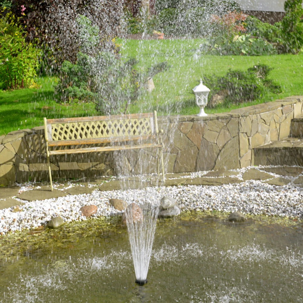 Solar Water Fountain Pump with Nozzles Solar Fountain Pond Pump Kit Solar Water Pump Kit for Garden Pool Pond Aquarium Fountain
