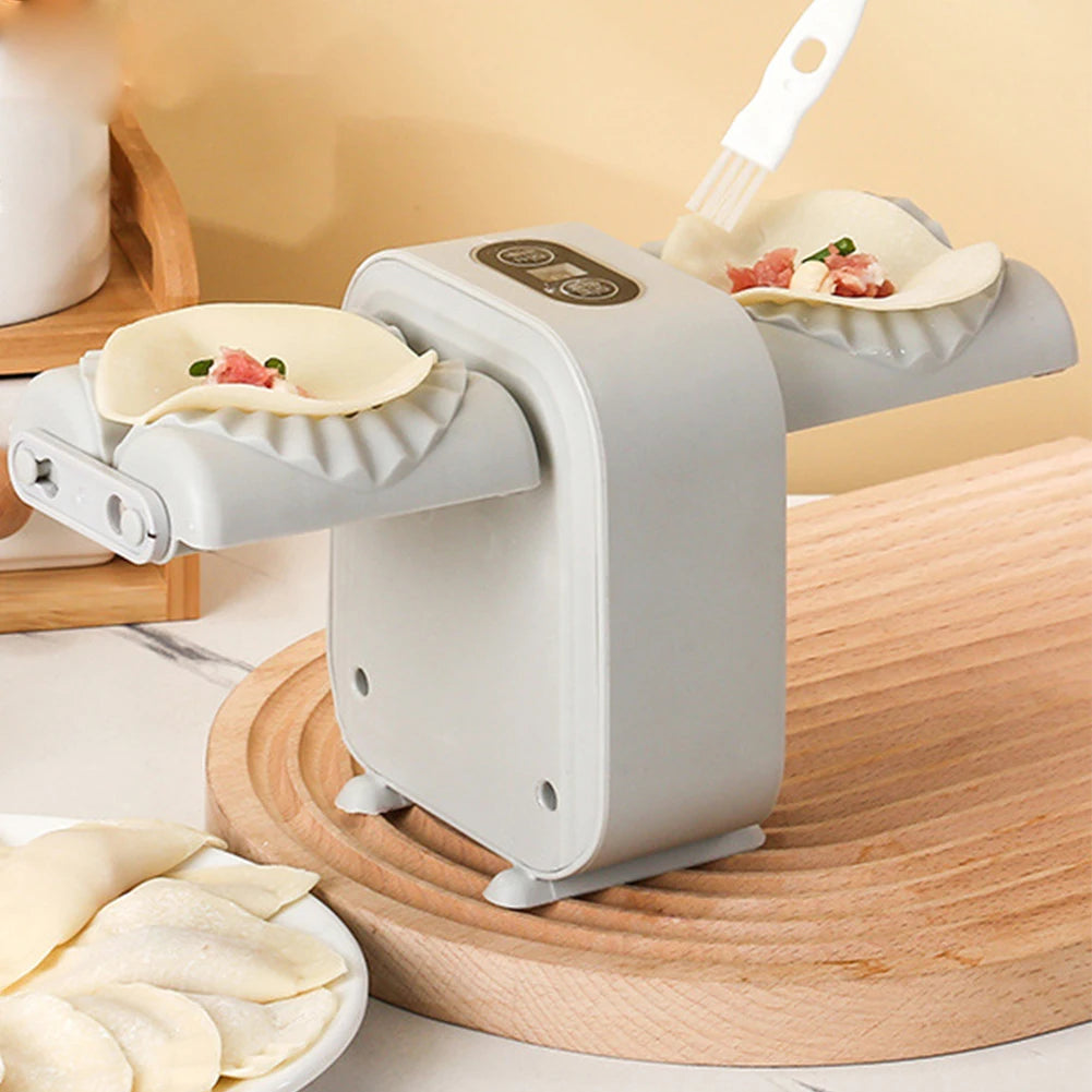 Dumpling Press Automatic Mould Dumpling Maker Wrap Two At A Time Simple Fast Operation for Pressing Dumpling Skin Wrapper Mould