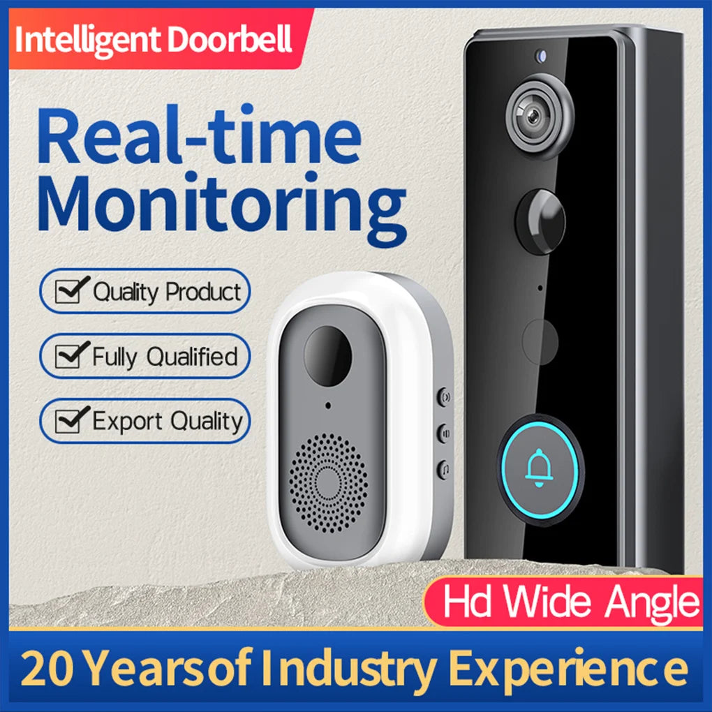IP65 Wireless WIFI Smart Doorbell Video Intercom with Camera for Home Security PIR Motion Detection Night Vision Tuya Door Bell
