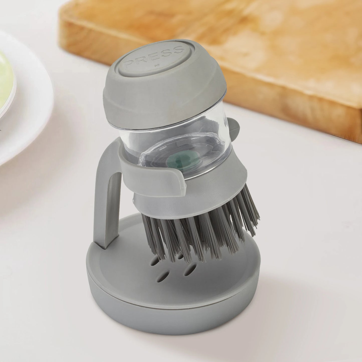 Dish Pot Brush with Soap Dispenser
