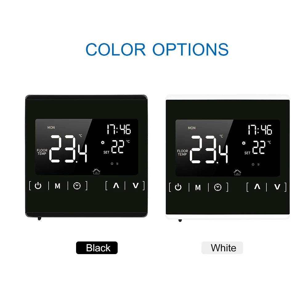 Smart LCD Touchscreen Thermostat for Home Programmable Electric Floor Heating System Thermoregulator AC 85-250V Temperature Cont