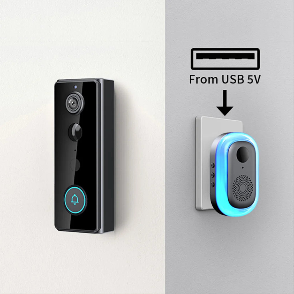 IP65 Wireless WIFI Smart Doorbell Video Intercom with Camera for Home Security PIR Motion Detection Night Vision Tuya Door Bell