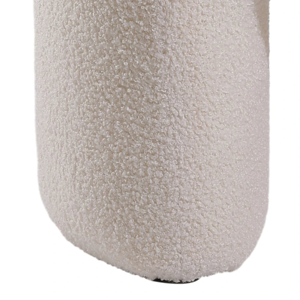 Modern Teddy Bear Fur Footstool