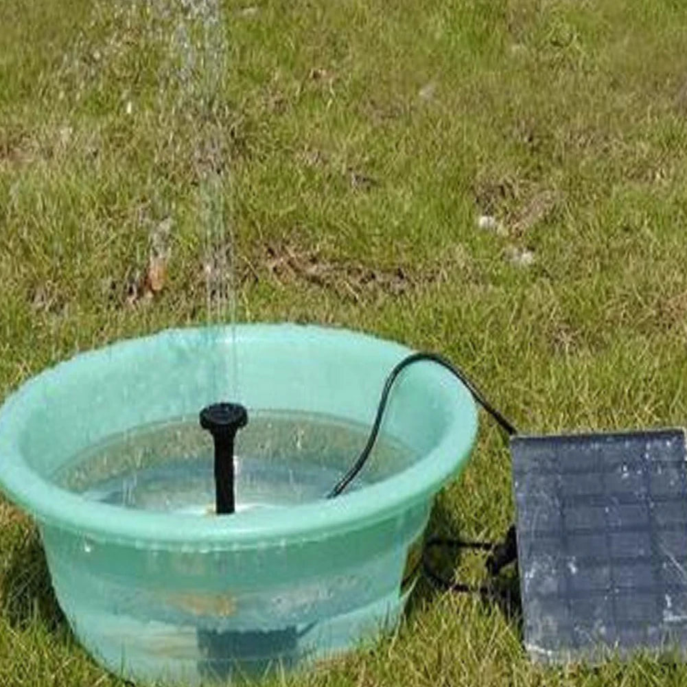 Solar Water Fountain Pump with Nozzles Solar Fountain Pond Pump Kit Solar Water Pump Kit for Garden Pool Pond Aquarium Fountain