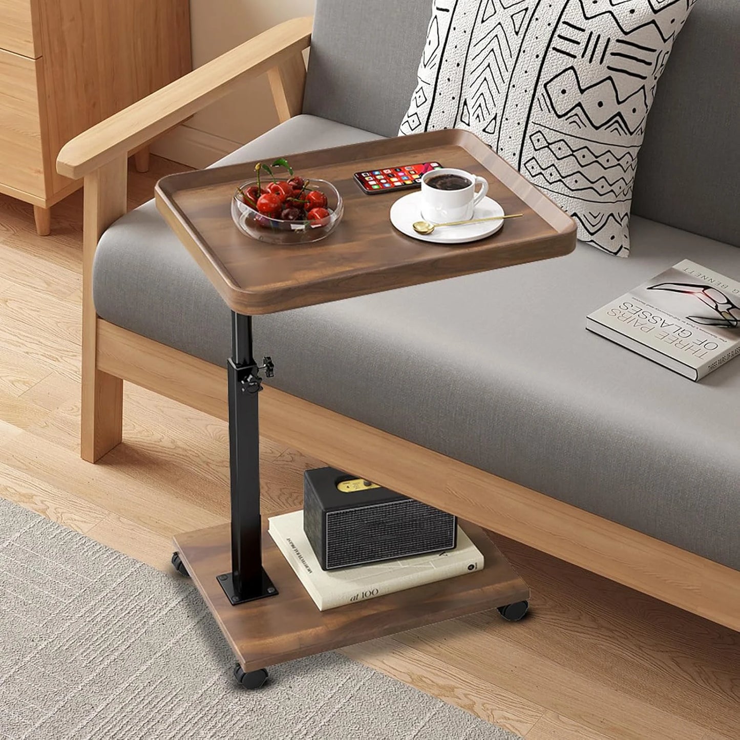 Luxury Adjustable C-Shape Side Table
