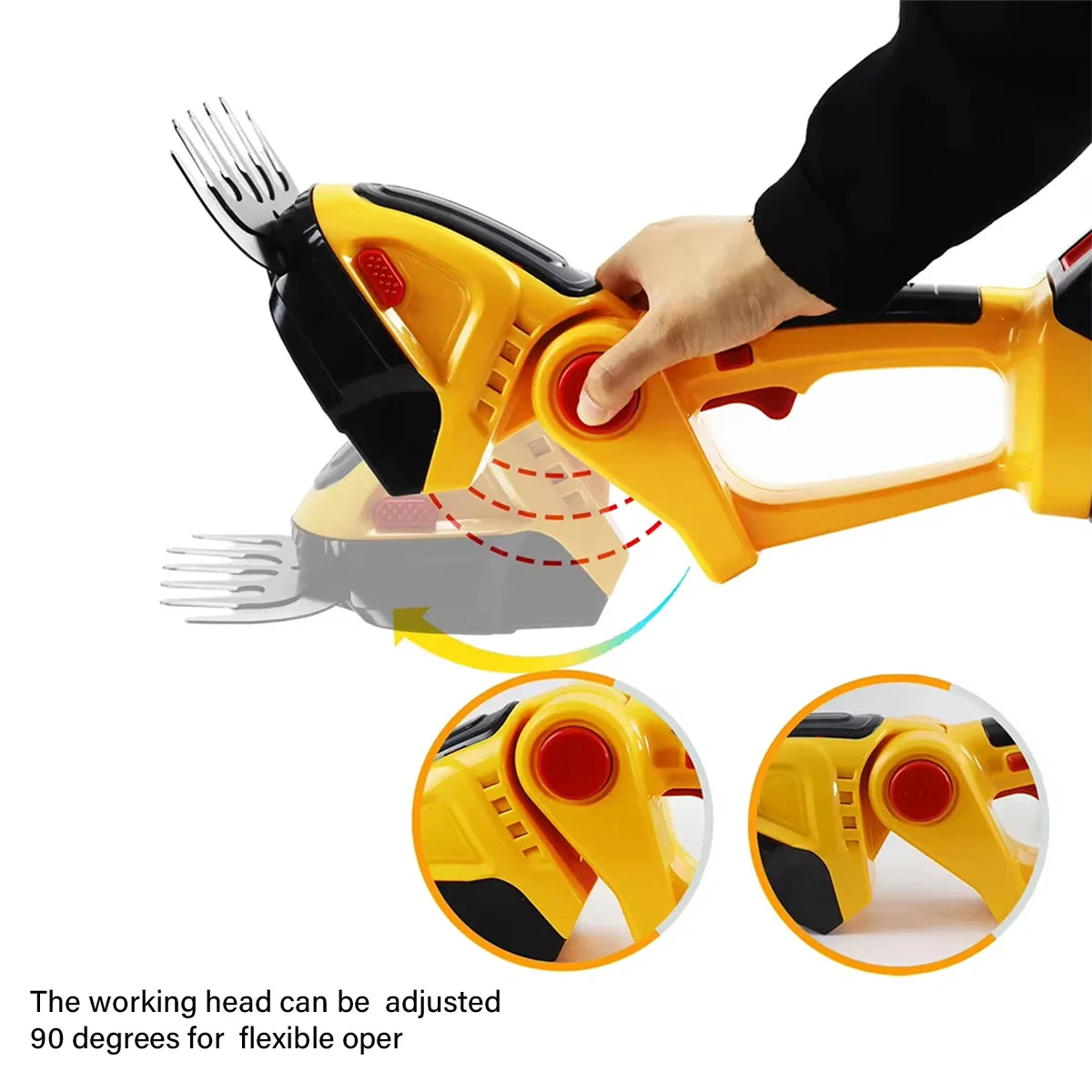 2 in 1 Cordless Handheld Hedge Trimmer Rechargeable Electric Trimmer Garden