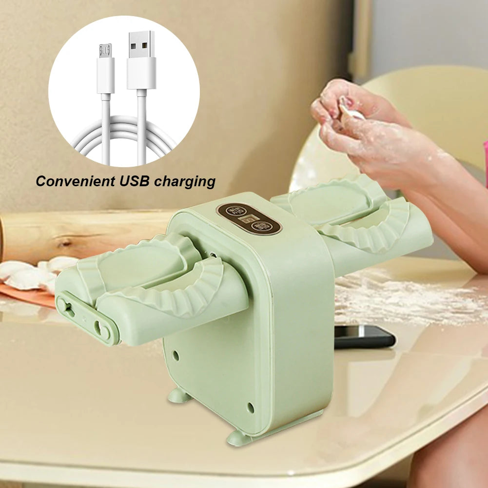 Dumpling Press Automatic Mould Dumpling Maker Wrap Two At A Time Simple Fast Operation for Pressing Dumpling Skin Wrapper Mould