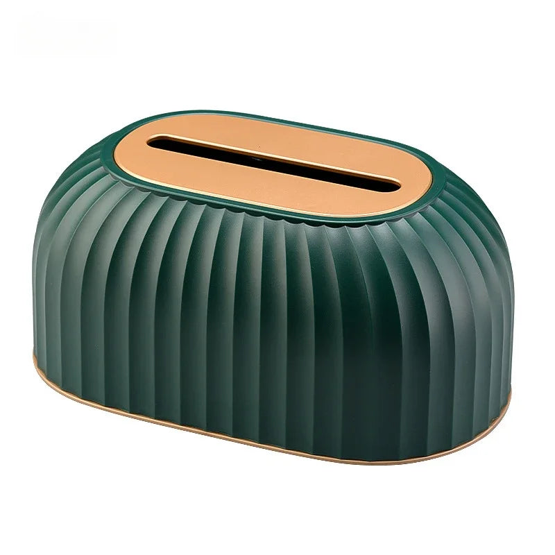 Fashion Luxury Water Corrugated Spring Lifting Tissue Box Multifunctional Desktop Wall Hanging Dual-purpose Paper Box Home Decor