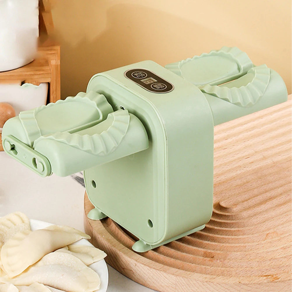 Dumpling Press Automatic Mould Dumpling Maker Wrap Two At A Time Simple Fast Operation for Pressing Dumpling Skin Wrapper Mould