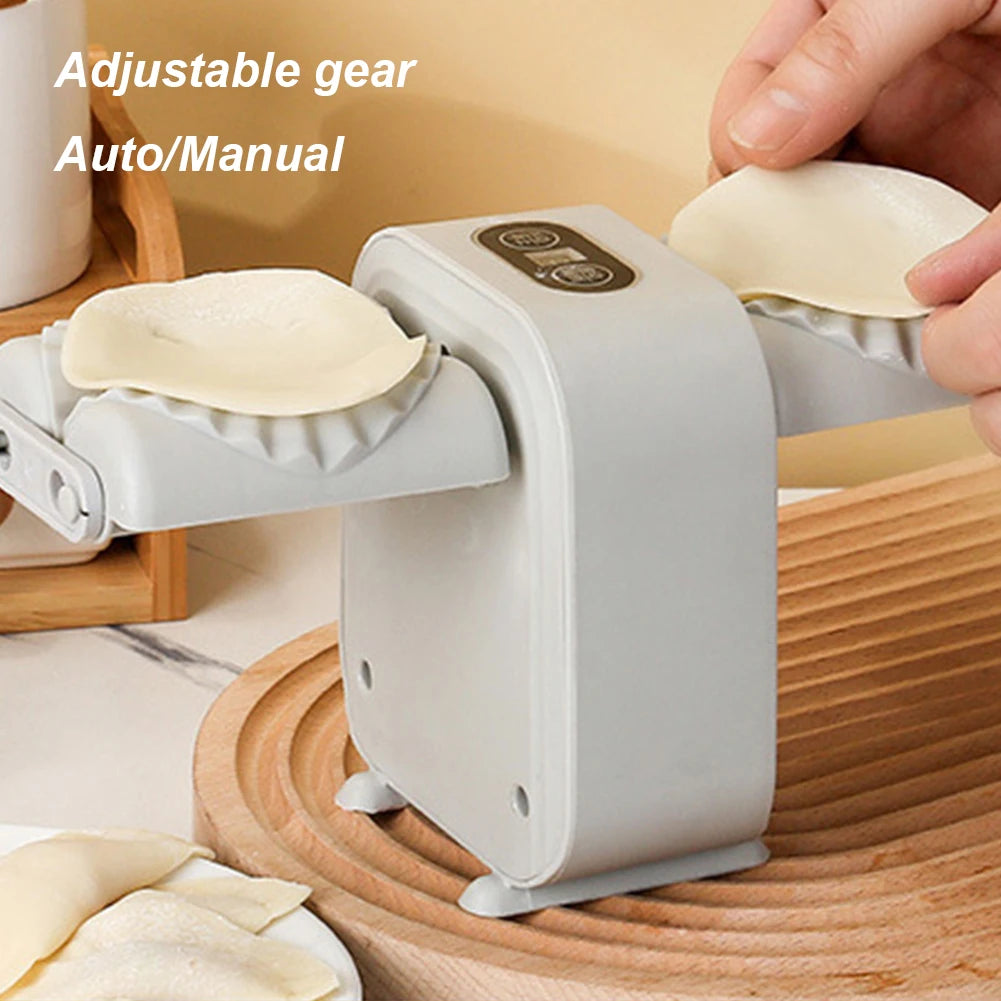 Dumpling Press Automatic Mould Dumpling Maker Wrap Two At A Time Simple Fast Operation for Pressing Dumpling Skin Wrapper Mould