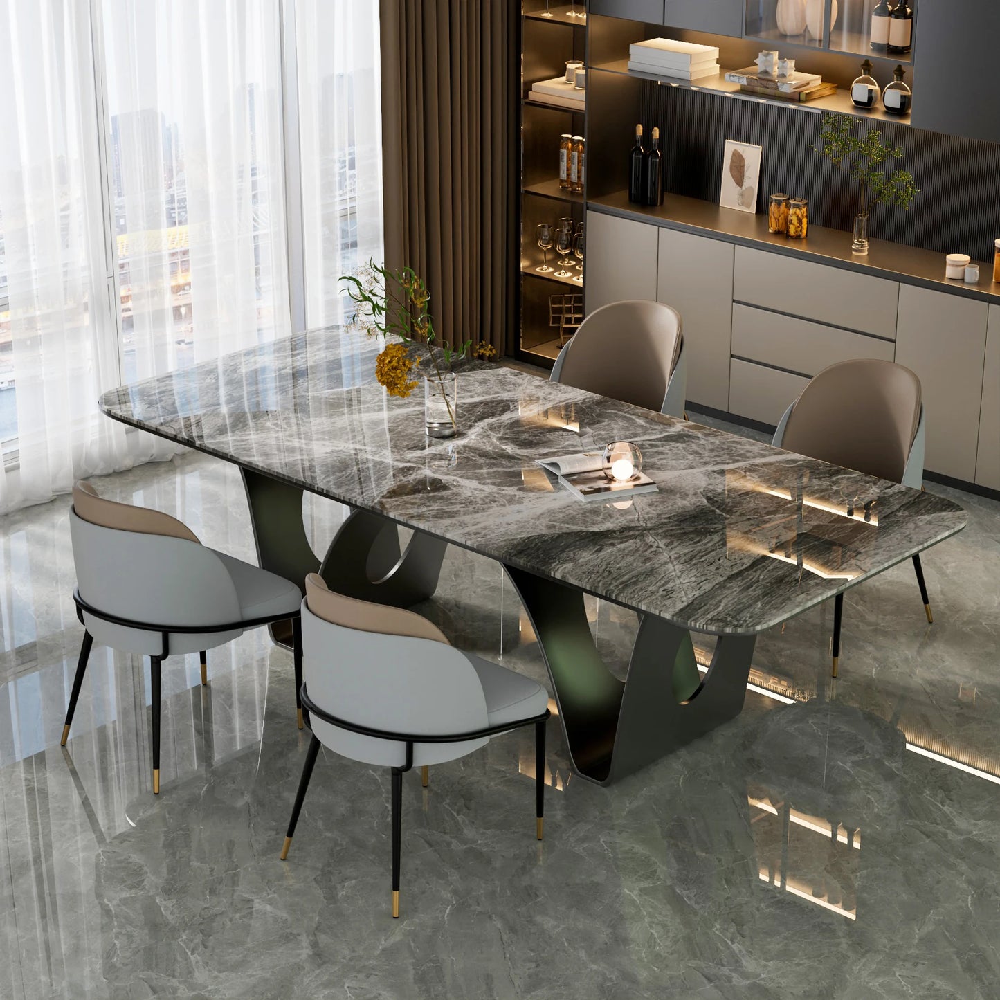 Luxurious Dining Chairs 2 Pcs Set