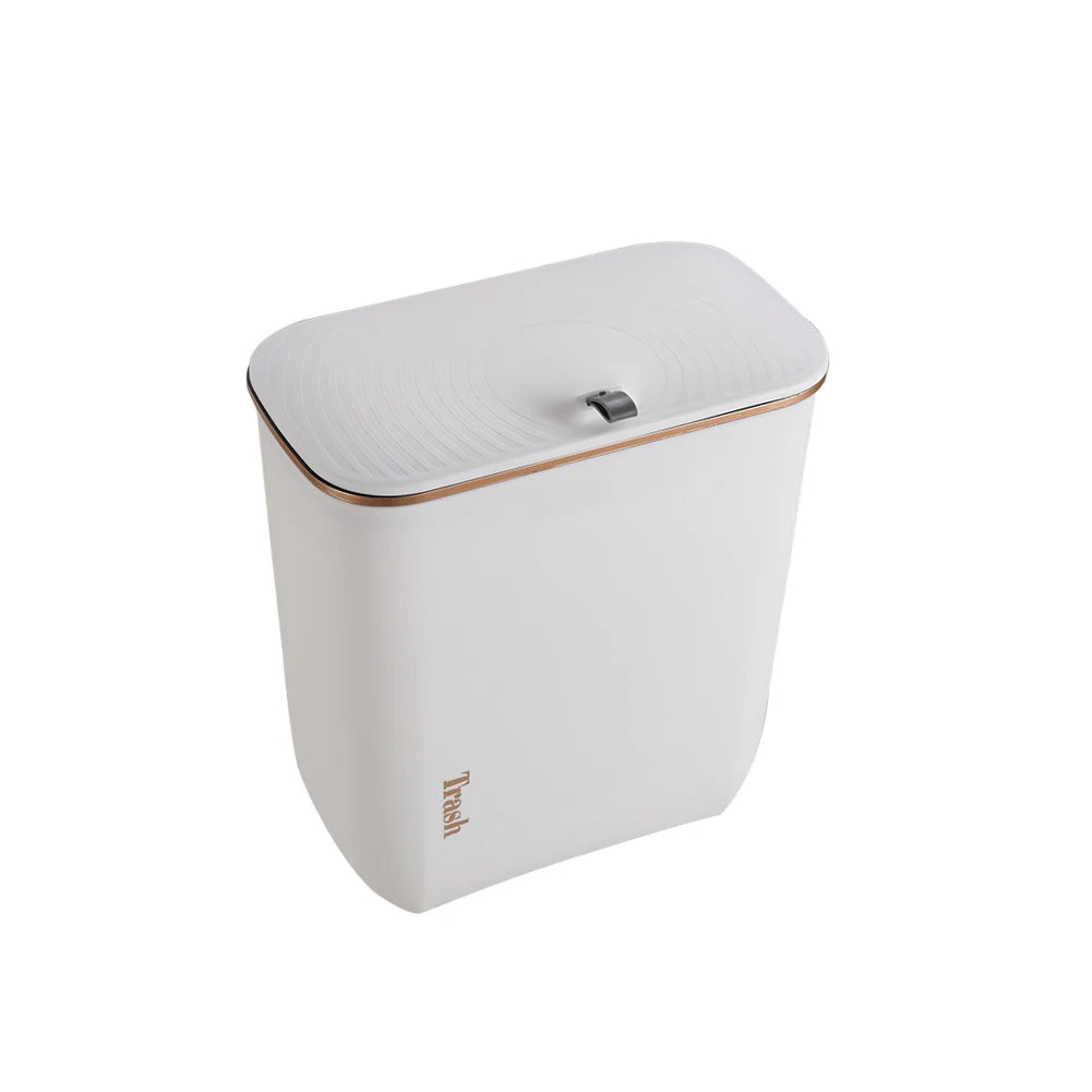 【Lifeideas】Kitchen Bathroom Hanging Waste Bin with Lid Wall Mounted Garbage Can for Cabinet Under Sink Waste Garbage Compost B