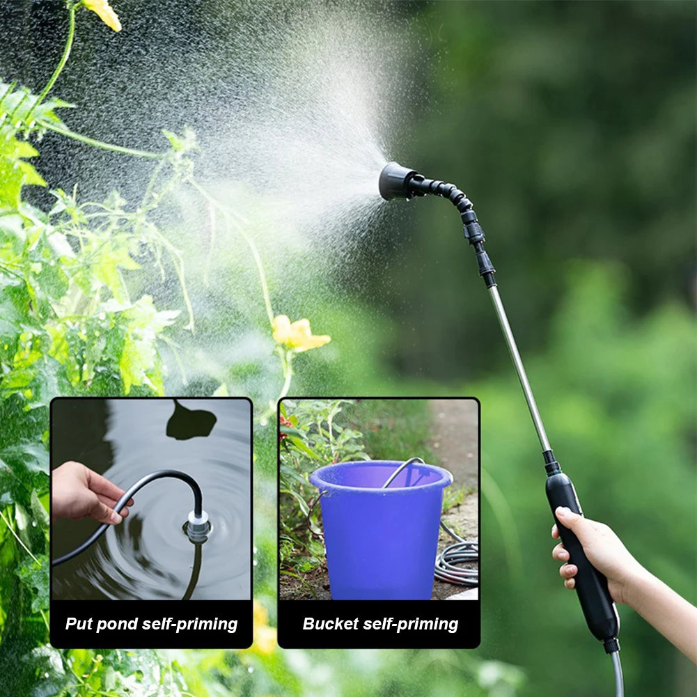 USB Rechargeable Electric Garden Sprayer Electric Sprayer with 2/4 Mist Nozzles Powerful Electric Sprayer for Gardening Cleaning