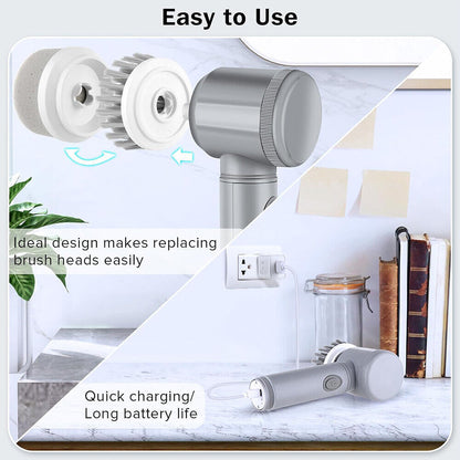 8 in 1  Rechargeable Cleaning Brush